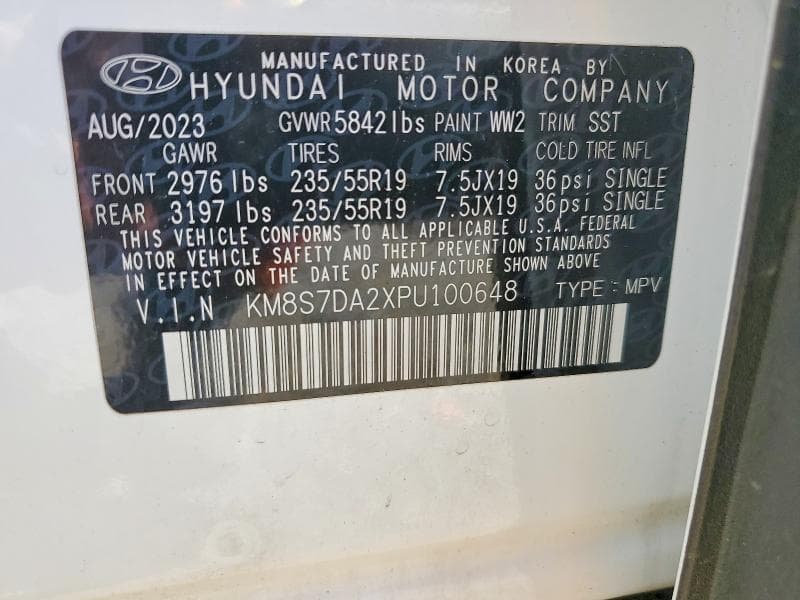 2023 HYUNDAI SANTA FE PLUG-IN HYBRID LIMITED 13