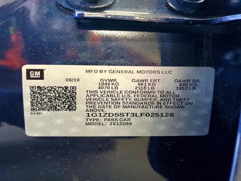 2020 CHEVROLET MALIBU LT LT 13