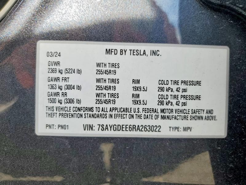 2024 TESLA MODEL Y 13