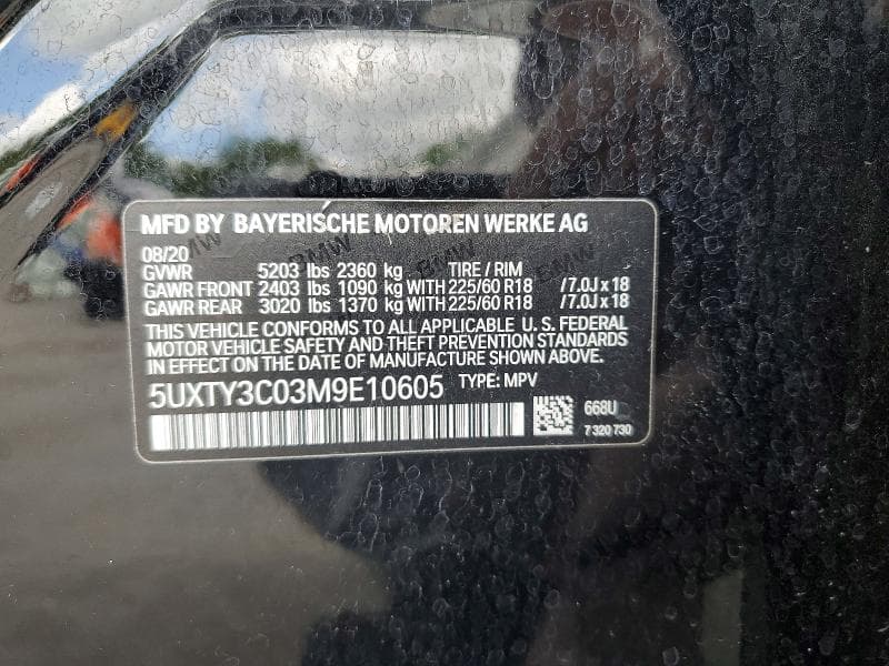 2021 BMW X3 SDRIVE30I 13