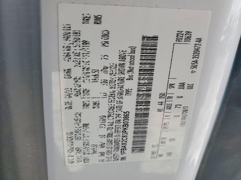 2023 FORD TRANSIT T-350 12