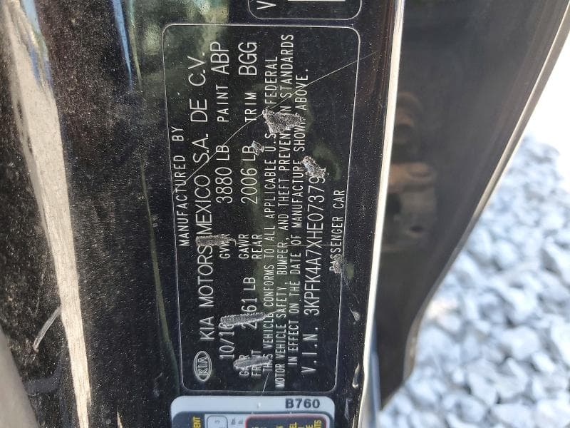 2017 KIA FORTE LX LX 12