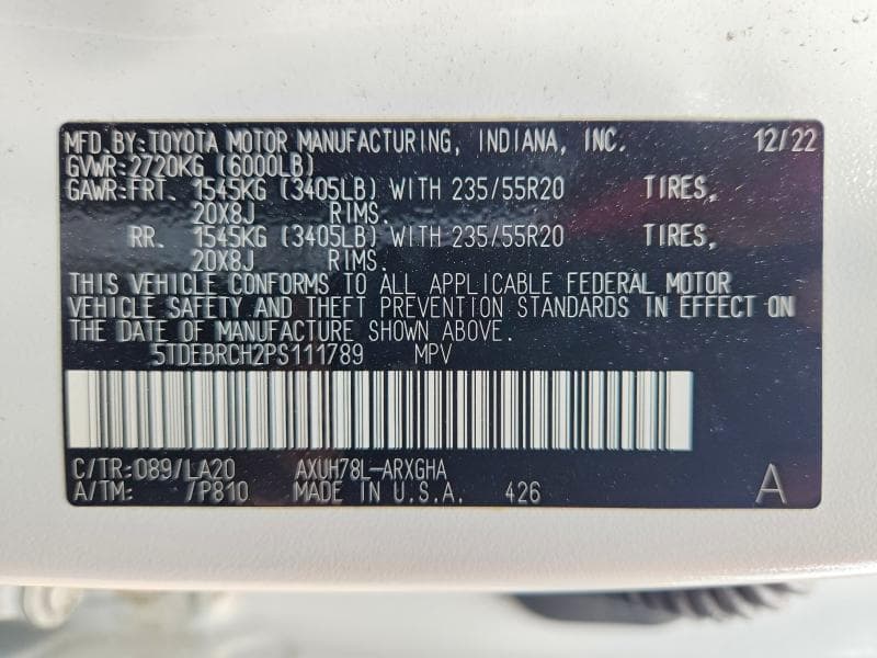 2023 TOYOTA HIGHLANDER HYBRID PLATINUM 14