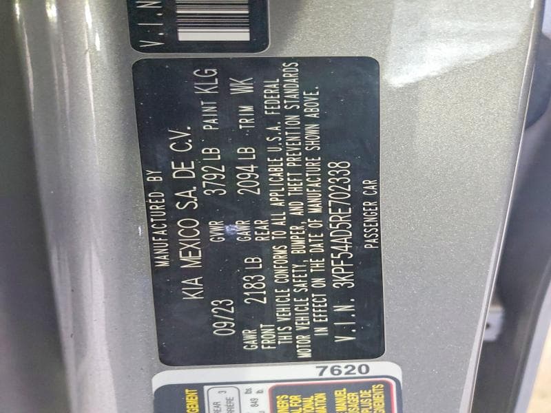 2024 KIA FORTE GT LINE GT LINE 12