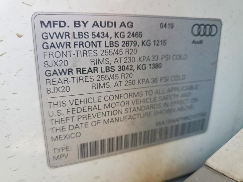 2019 AUDI Q5 PREMIUM PLUS 13