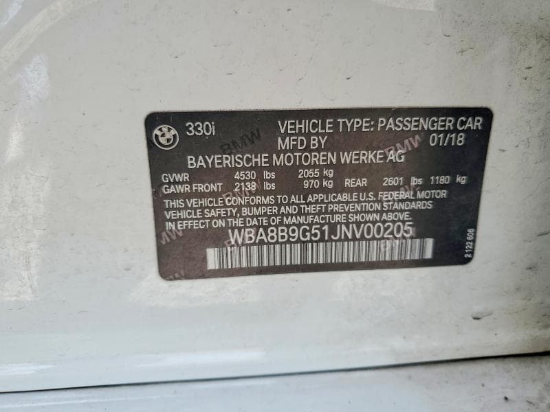 2018 BMW 330 I 12