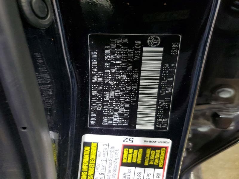 2025 TOYOTA CAMRY SE SE 12
