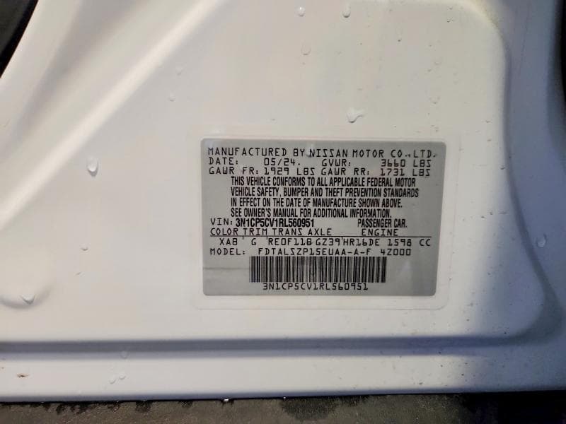 2024 NISSAN KICKS SV SV 15