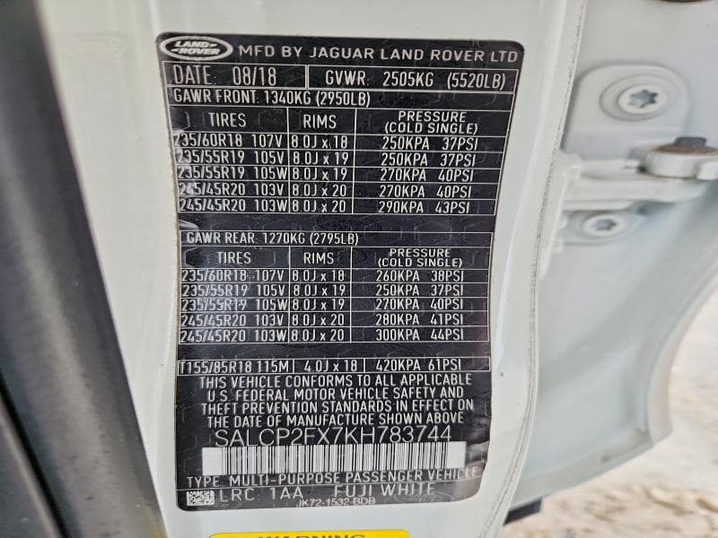 2019 LAND ROVER DISCOVERY SPORT SE 13