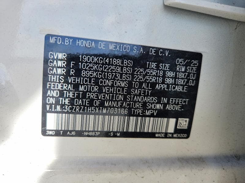 2026 HONDA HR-V SPORT 12