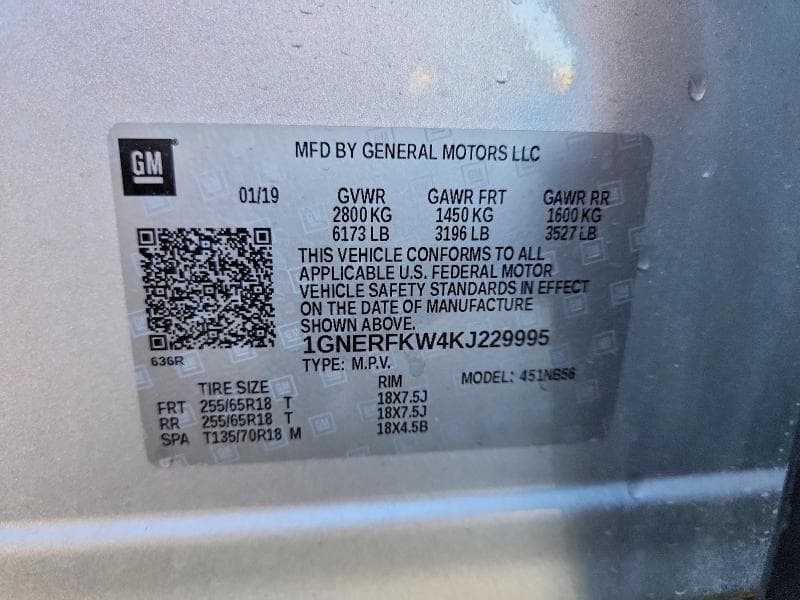 2019 CHEVROLET TRAVERSE LS LS 14