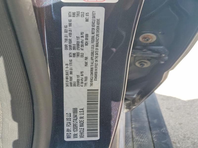 2020 RAM 1500 LARAMIE 12