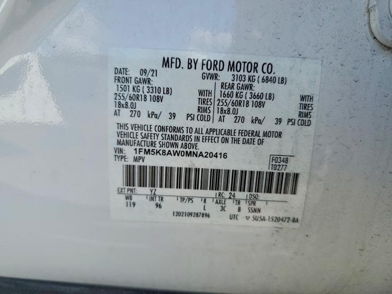 2021 FORD EXPLORER 13