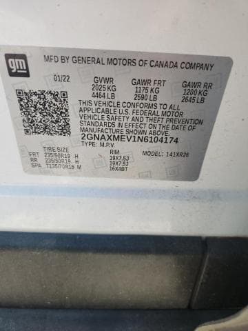 2022 CHEVROLET EQUINOX RS 13