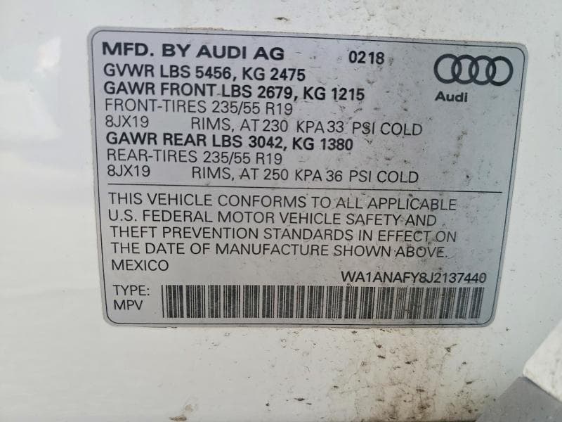 2018 AUDI Q5 PREMIUM 13