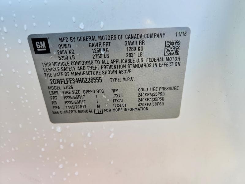 2017 CHEVROLET EQUINOX LT 13