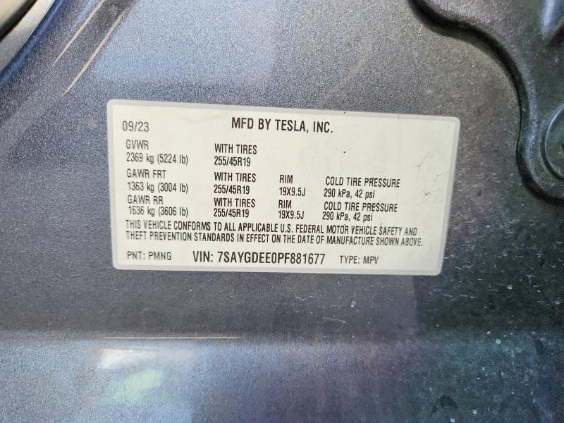 2023 TESLA MODEL Y 12