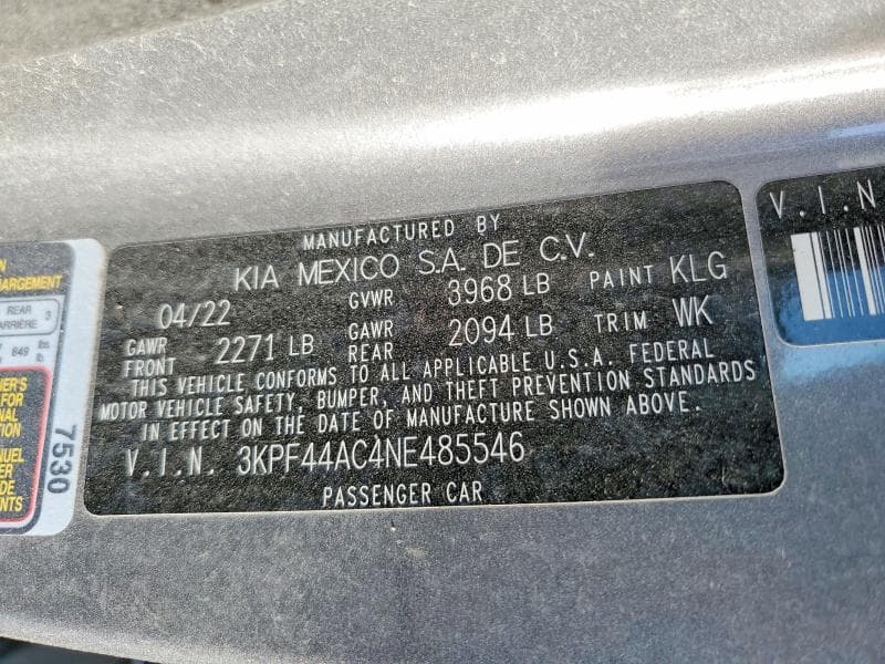 2022 KIA FORTE GT 13