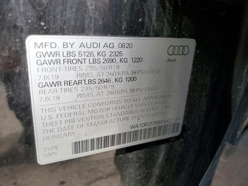2021 AUDI Q3 PREMIUM S LINE 45 13