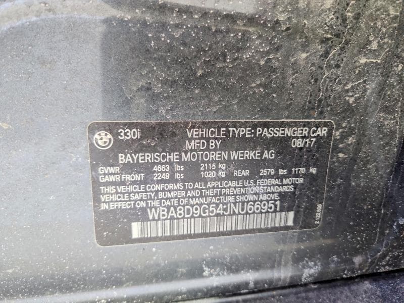 2018 BMW 330 XI 12