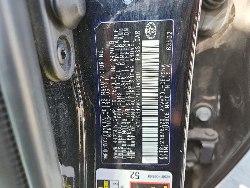2023 TOYOTA CAMRY SE 12