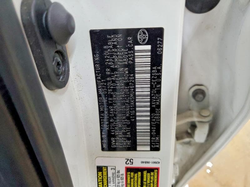 2021 TOYOTA CAMRY SE SE 12