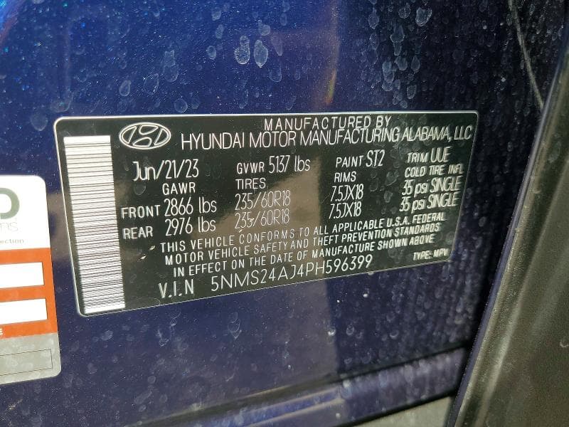 2023 HYUNDAI SANTA FE SEL SEL 13
