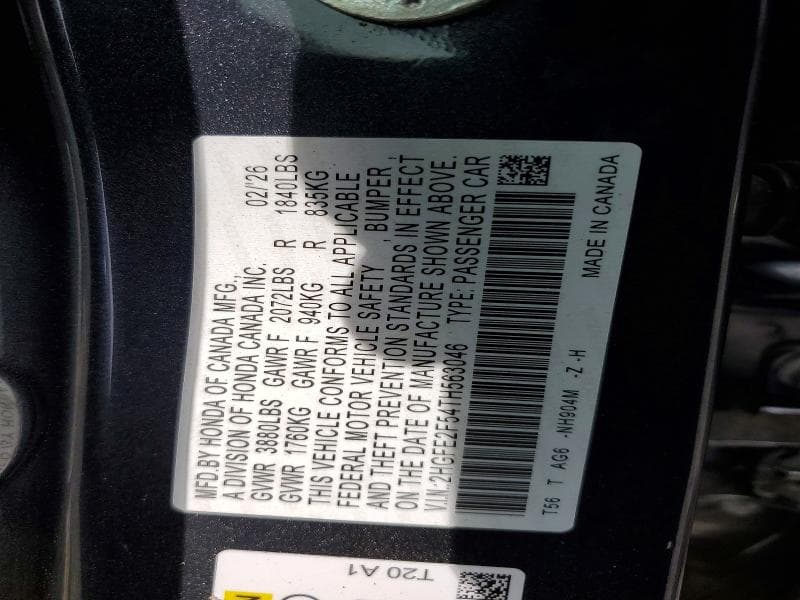2026 HONDA CIVIC SPORT 12