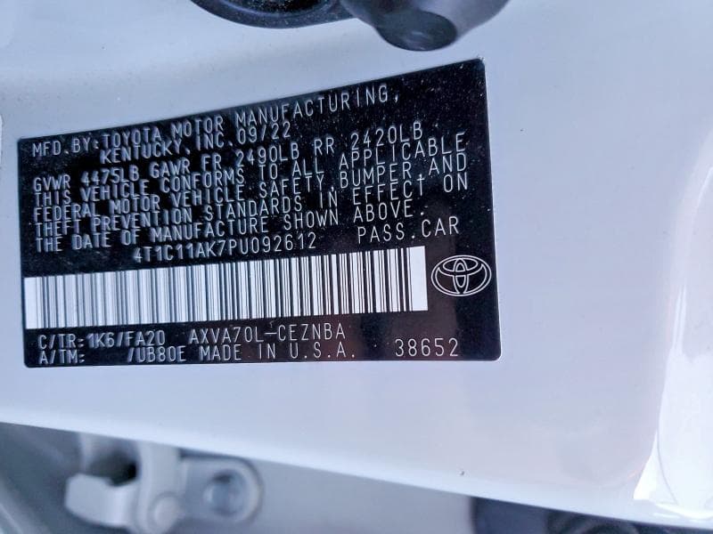 2023 TOYOTA CAMRY LE LE 13
