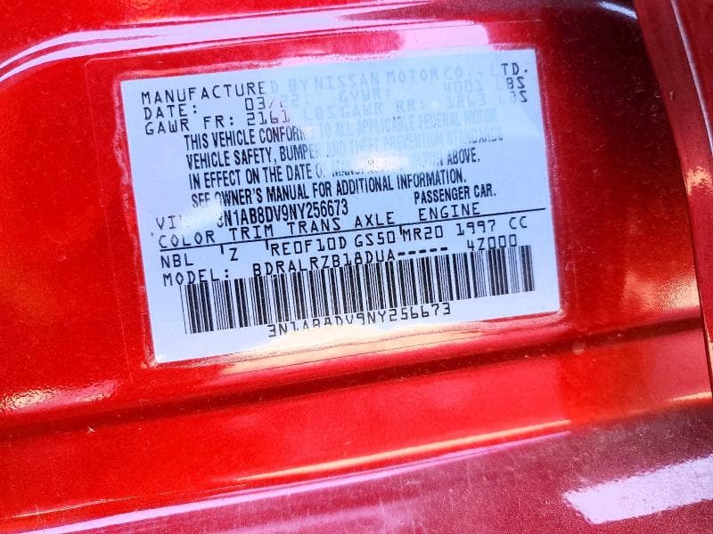 2022 NISSAN SENTRA SR 12