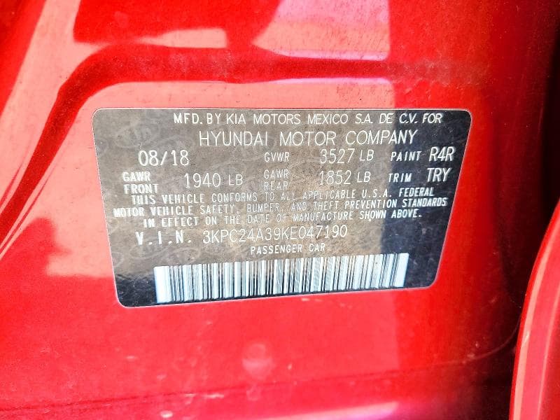 2019 HYUNDAI ACCENT SE SE 12