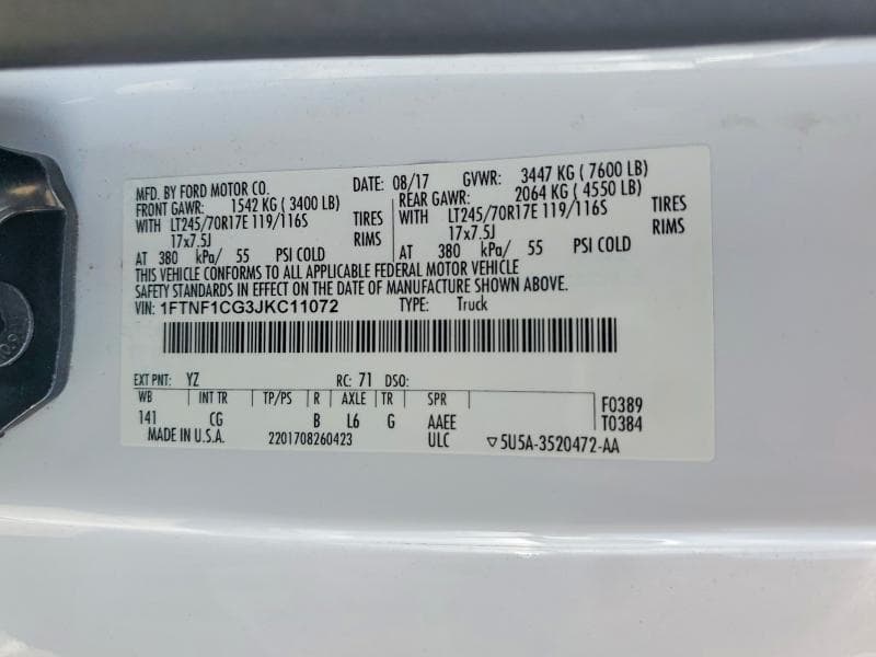 2018 FORD F-150 14