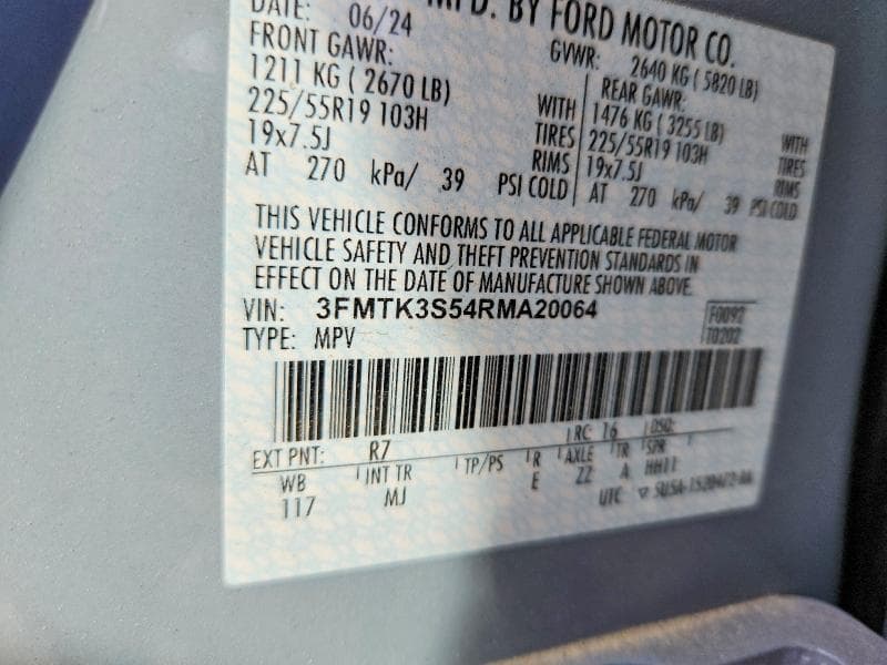 2024 FORD MUSTANG MACH-E PREMIUM 13