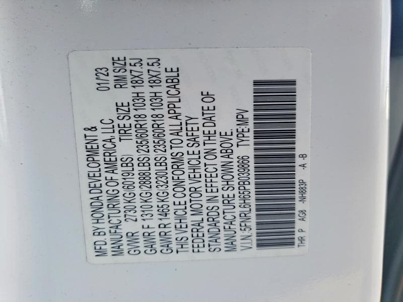 2023 HONDA ODYSSEY EXL 14