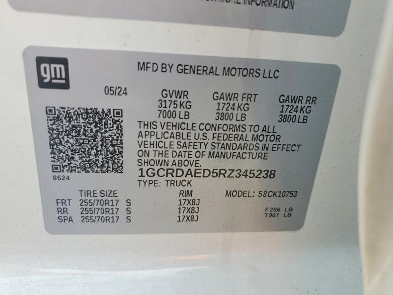 2024 CHEVROLET SILVERADO K1500 12