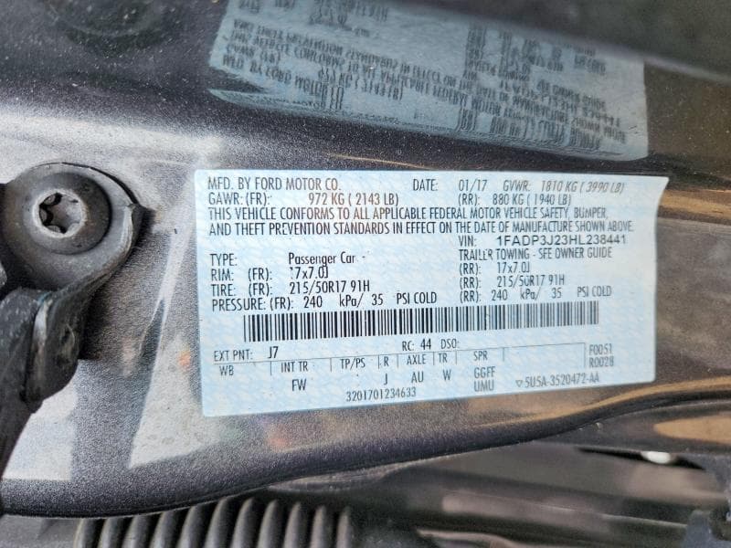 2017 FORD FOCUS TITANIUM 12