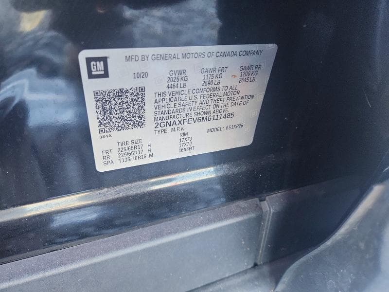 2021 CHEVROLET EQUINOX 13
