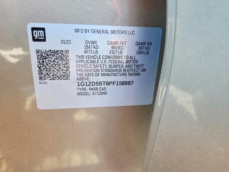 2023 CHEVROLET MALIBU LT LT 12