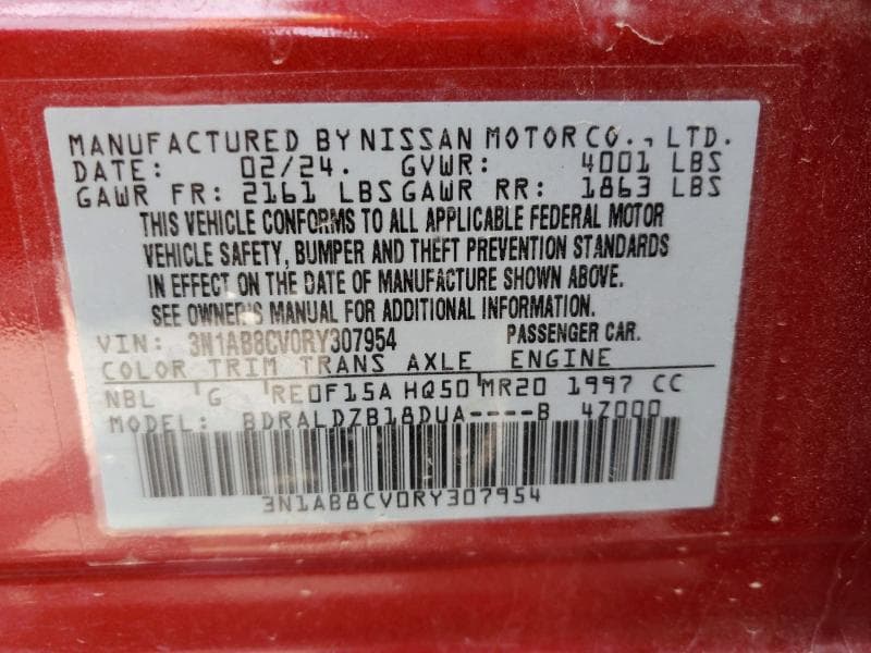 2024 NISSAN SENTRA SV SV 12