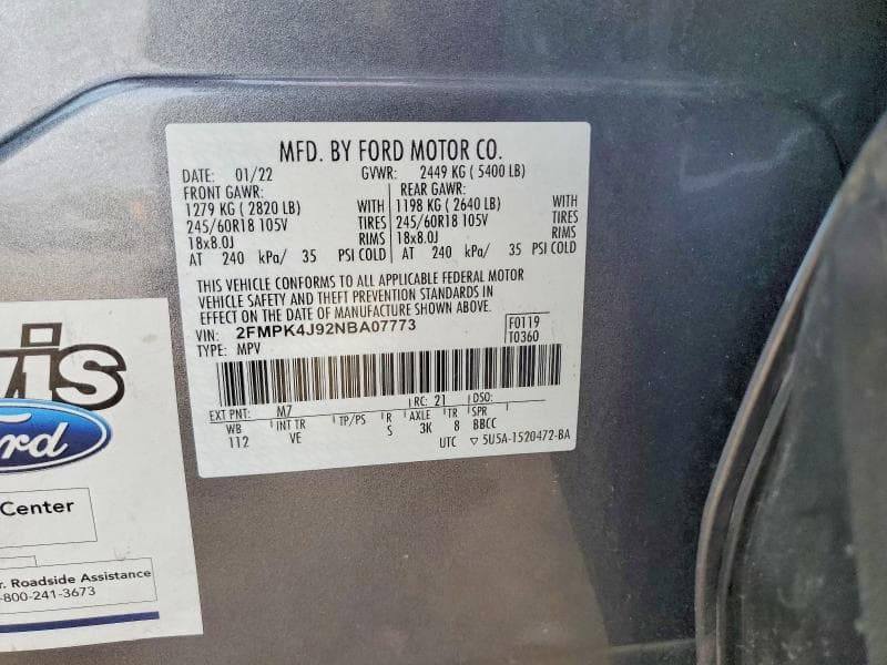 2022 FORD EDGE SEL SEL 13