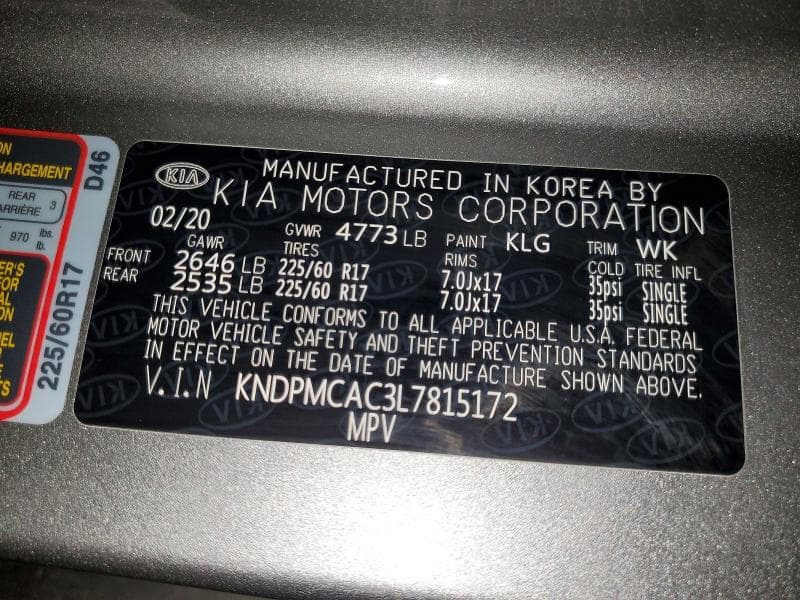 2020 KIA SPORTAGE LX 13