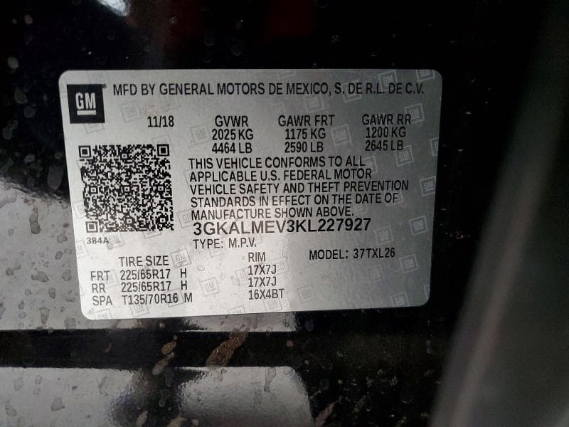 2019 GMC TERRAIN SLE 12