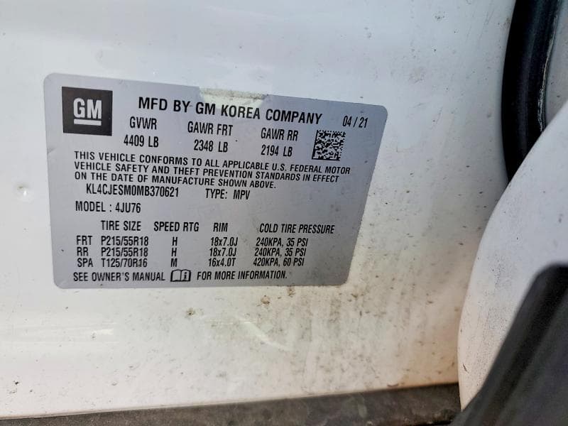2021 BUICK ENCORE PREFERRED 13