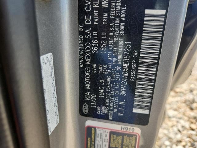 2021 KIA RIO S S 12