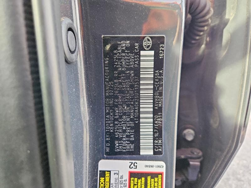 2025 TOYOTA CAMRY SE 13
