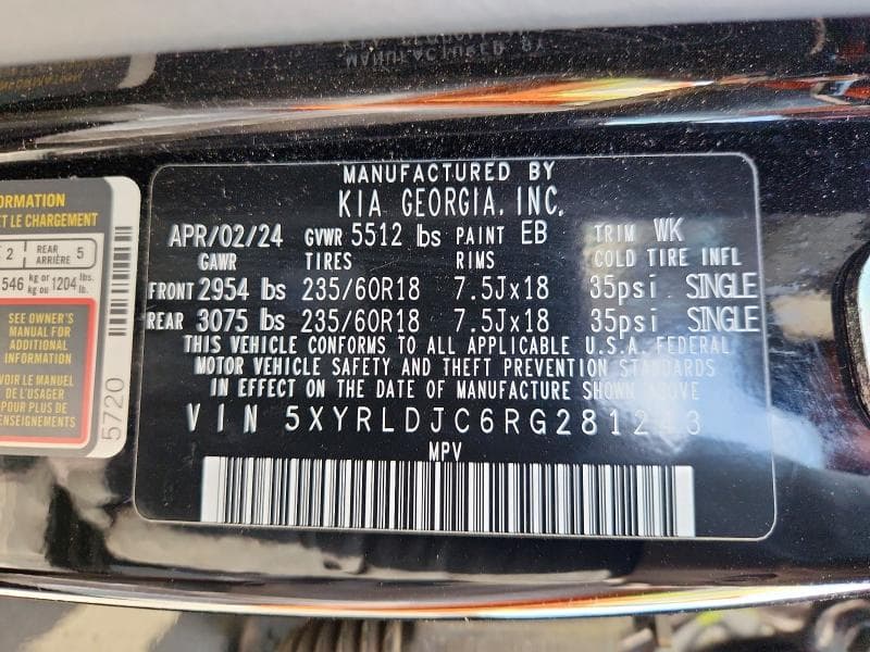 2024 KIA SORENTO S 13