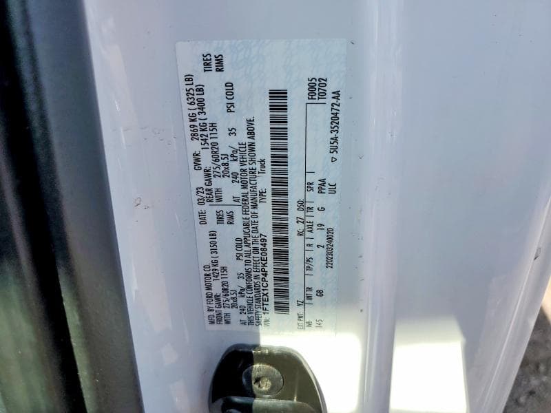 2023 FORD F150 SUPER CAB SUPER CAB 12
