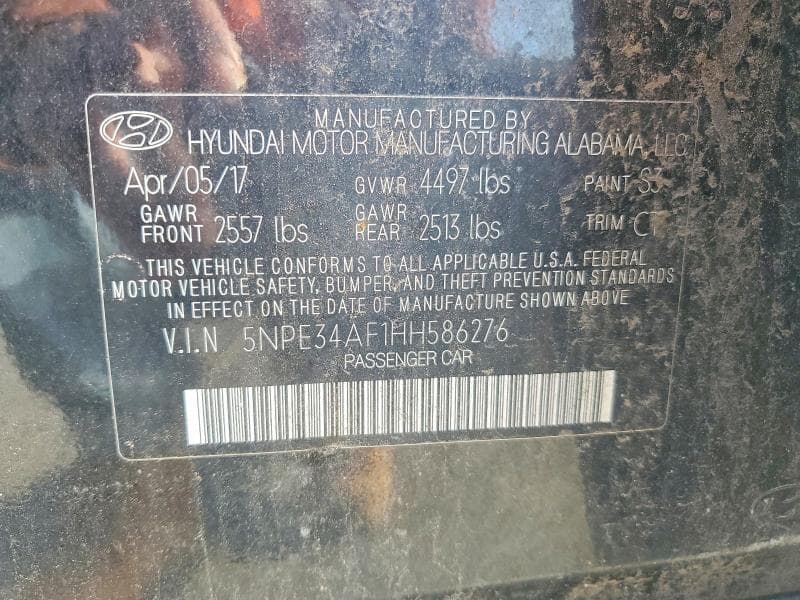 2017 HYUNDAI SONATA SPORT SPORT 13