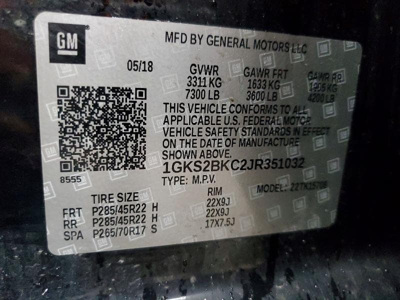 2018 GMC YUKON SLT 14