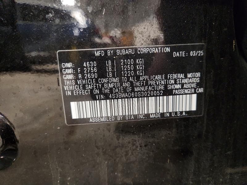 2025 SUBARU LEGACY PREMIUM PREMIUM 12